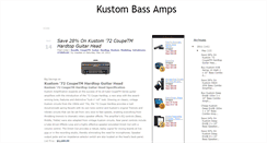 Desktop Screenshot of kustombassamps.blogspot.com