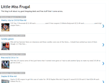 Tablet Screenshot of littlemissfrugal.blogspot.com
