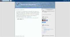 Desktop Screenshot of musica-e-matrimonio.blogspot.com