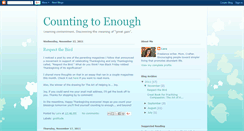 Desktop Screenshot of countingtoenough.blogspot.com