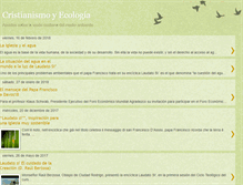 Tablet Screenshot of cristianismoyecologia.blogspot.com