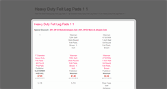Desktop Screenshot of heavydutyfeltlegpads11q.blogspot.com