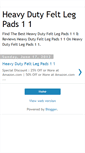 Mobile Screenshot of heavydutyfeltlegpads11q.blogspot.com