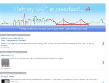 Tablet Screenshot of ileftmyheartatpreschool.blogspot.com