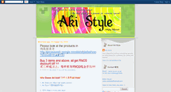 Desktop Screenshot of akistyle.blogspot.com