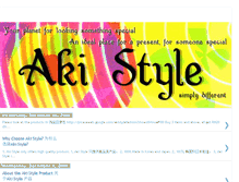 Tablet Screenshot of akistyle.blogspot.com