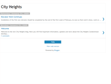Tablet Screenshot of cityheightscondos.blogspot.com