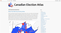 Desktop Screenshot of canadianelectionatlas.blogspot.com