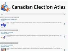 Tablet Screenshot of canadianelectionatlas.blogspot.com