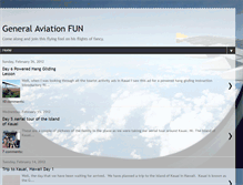 Tablet Screenshot of generalaviationfun.blogspot.com