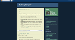 Desktop Screenshot of culinarysavagery.blogspot.com