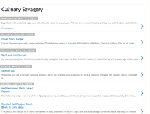 Tablet Screenshot of culinarysavagery.blogspot.com