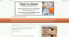 Desktop Screenshot of dusttodawncleaning.blogspot.com