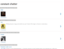 Tablet Screenshot of consistentchatter.blogspot.com