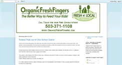 Desktop Screenshot of organicfreshfingersblog.blogspot.com