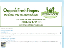 Tablet Screenshot of organicfreshfingersblog.blogspot.com
