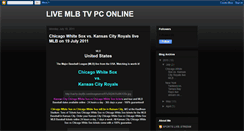 Desktop Screenshot of livemlbtvonline.blogspot.com