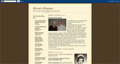 Desktop Screenshot of myronsblogspot.blogspot.com