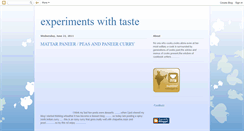 Desktop Screenshot of experimentswithtaste.blogspot.com
