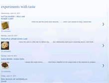 Tablet Screenshot of experimentswithtaste.blogspot.com