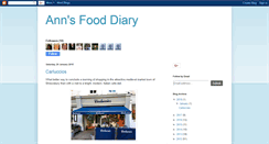 Desktop Screenshot of annsfooddiary.blogspot.com