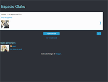 Tablet Screenshot of espacio-otaku.blogspot.com