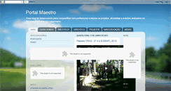 Desktop Screenshot of portalmaestro.blogspot.com