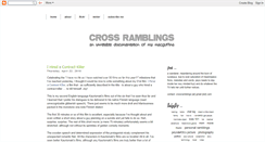 Desktop Screenshot of crossramblings.blogspot.com