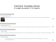 Tablet Screenshot of crossramblings.blogspot.com
