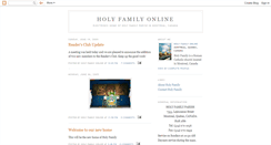 Desktop Screenshot of holyfamilyonline.blogspot.com