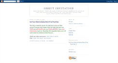 Desktop Screenshot of orkut-invitation.blogspot.com