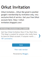 Mobile Screenshot of orkut-invitation.blogspot.com