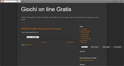 Desktop Screenshot of giochisuinternet.blogspot.com