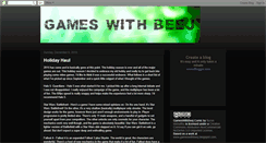 Desktop Screenshot of gameswithbeej.blogspot.com