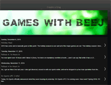 Tablet Screenshot of gameswithbeej.blogspot.com