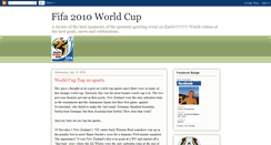 Desktop Screenshot of fifa2010worldcupreview.blogspot.com