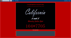 Desktop Screenshot of californiasalonspa.blogspot.com