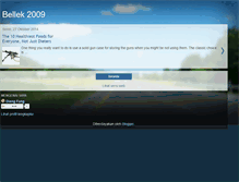 Tablet Screenshot of bellek2009.blogspot.com
