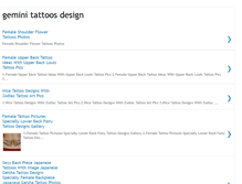 Tablet Screenshot of gemini-tattoos-design.blogspot.com