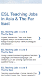 Mobile Screenshot of eslteachingjobsinasia.blogspot.com