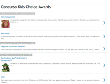 Tablet Screenshot of concurso-kidschoiceawards.blogspot.com