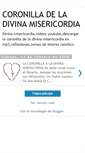 Mobile Screenshot of coronillamisericordiosa.blogspot.com