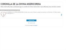 Tablet Screenshot of coronillamisericordiosa.blogspot.com