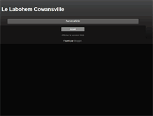 Tablet Screenshot of labohemcowansville.blogspot.com