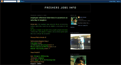 Desktop Screenshot of munysfreshersjobs.blogspot.com