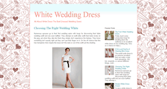 Desktop Screenshot of lilwhitedress.blogspot.com