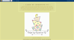 Desktop Screenshot of cakesbychristineny.blogspot.com