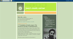 Desktop Screenshot of joeysmusiccorner.blogspot.com