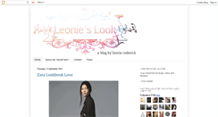 Desktop Screenshot of leonieslook.blogspot.com