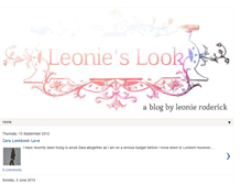 Tablet Screenshot of leonieslook.blogspot.com